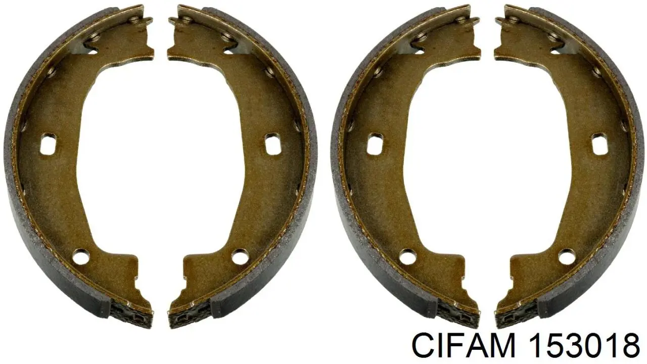 153018 Cifam колодки ручника (стояночного тормоза)