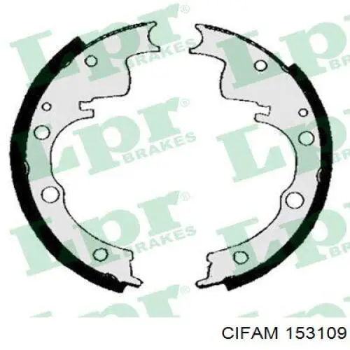 Задние барабанные колодки 153109 Cifam