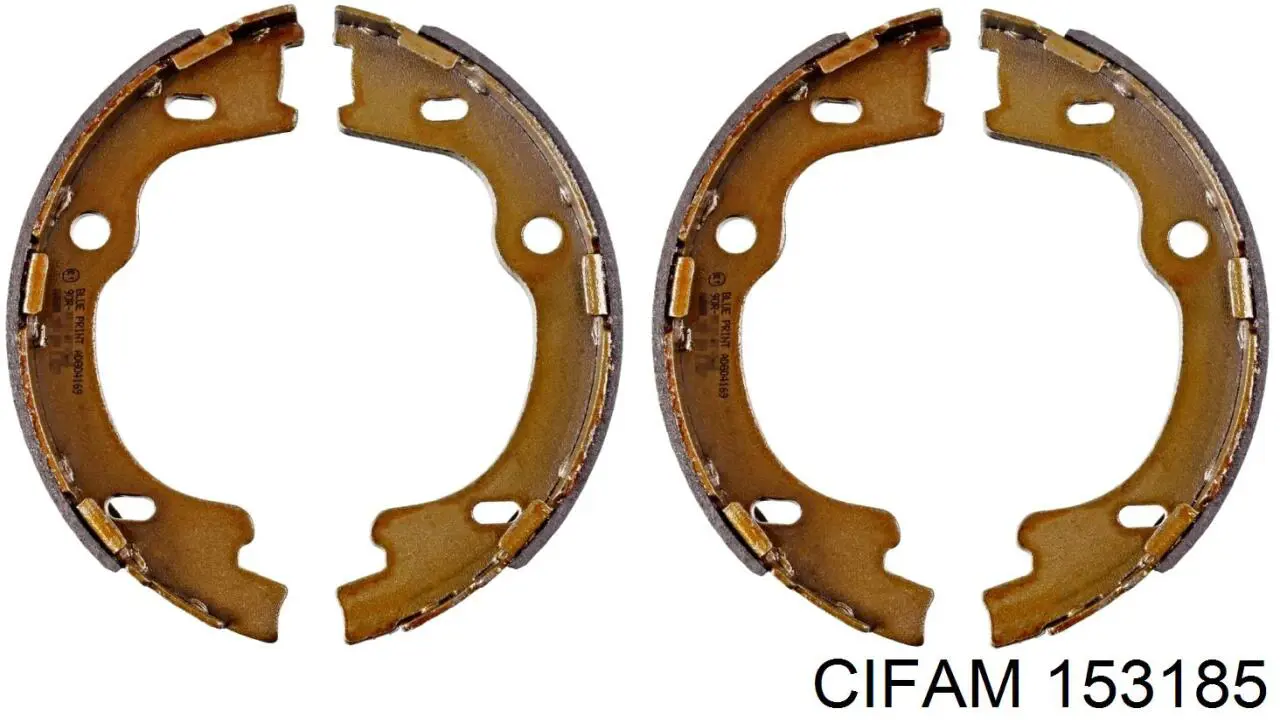 153-185 Cifam колодки ручника (стояночного тормоза)