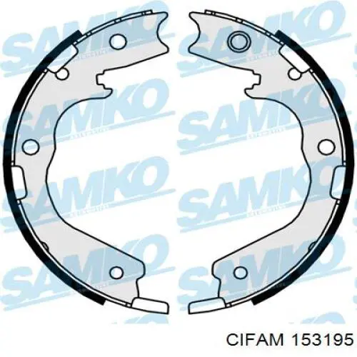 Колодки тормозные задние барабанные CIFAM 153195