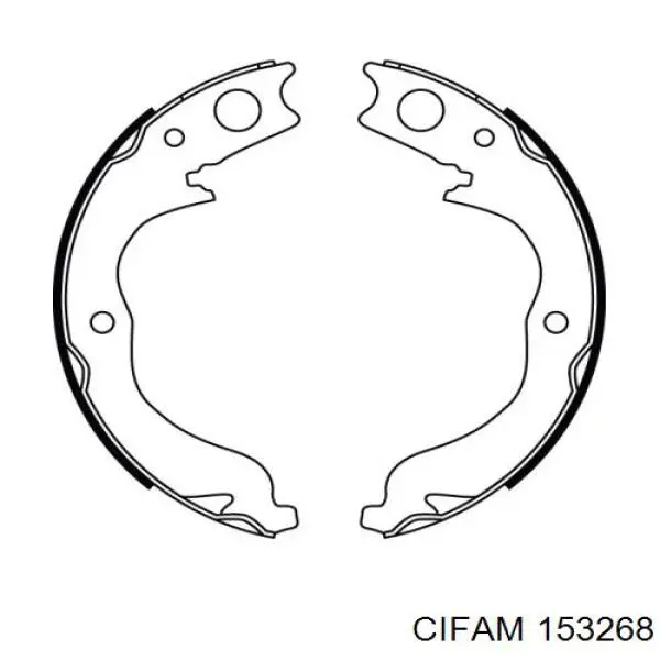 Купить 153268 Cifam Колодки ручника/стояночного тормоза