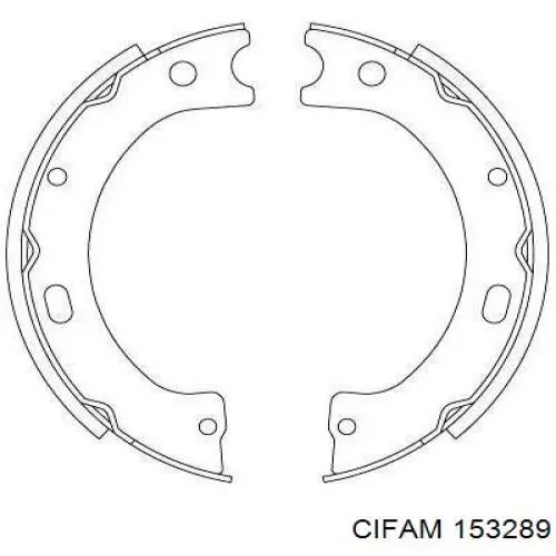 Колодки ручника 153289 Cifam