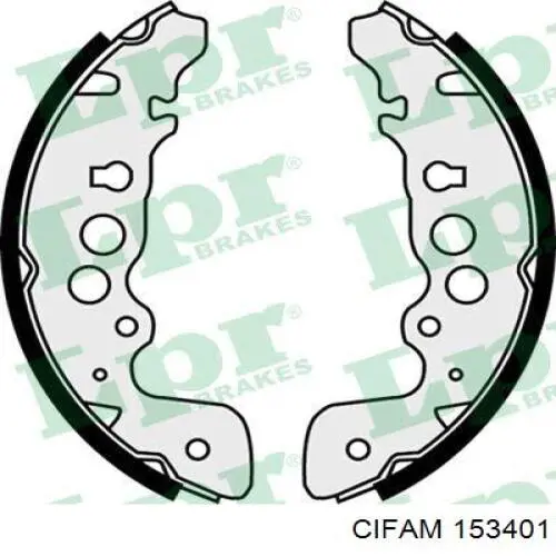 Задние барабанные колодки 153401 Cifam