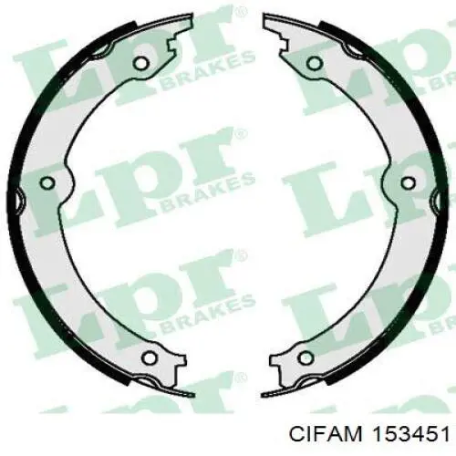 Колодки ручника 153451 Cifam