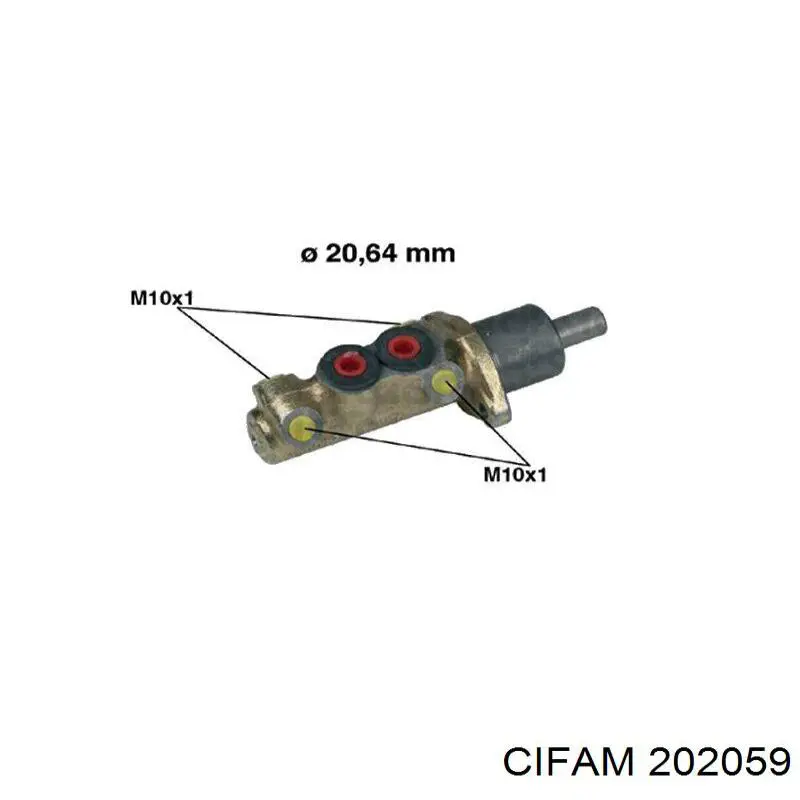 202059 Cifam Цилиндр тормозной, главный