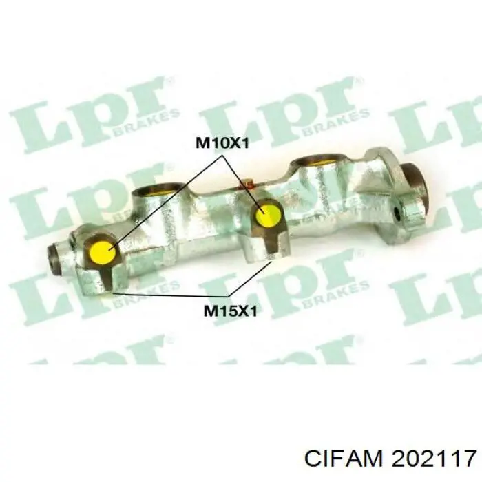 Цилиндр главный тормоза (гидротормозов) Cifam 202117 цена, от 31.14 USD