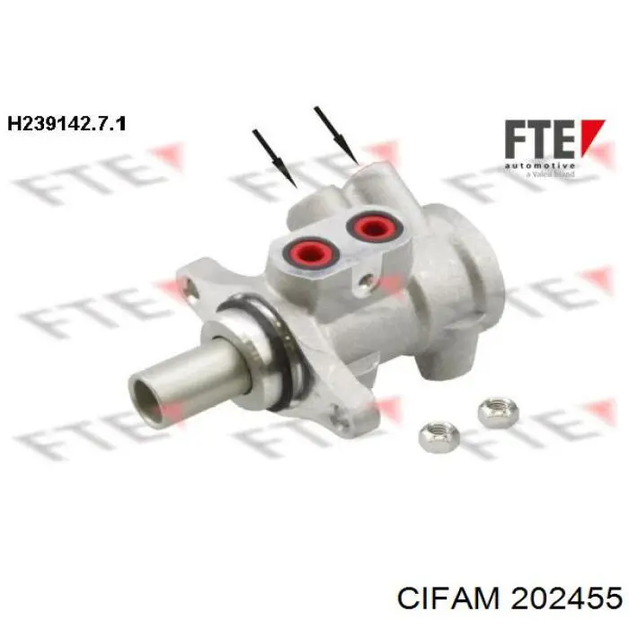 Главный тормозной цилиндр 202455 Cifam