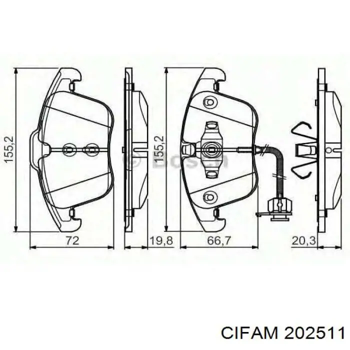 Купить 202511 Cifam Главный тормозной цилиндр