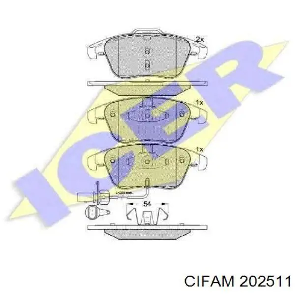 Главный тормозной цилиндр 202511 Cifam