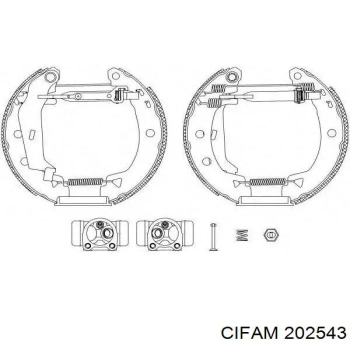 Цилиндр тормозной главный 202543 Cifam