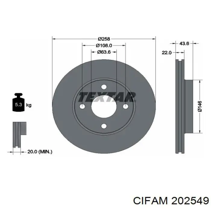 Цилиндр главный тормоза (гидротормозов) Cifam 202549 цена, от 54.86 USD