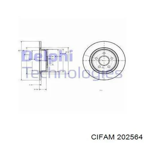 Купить 202564 Cifam Главный тормозной цилиндр