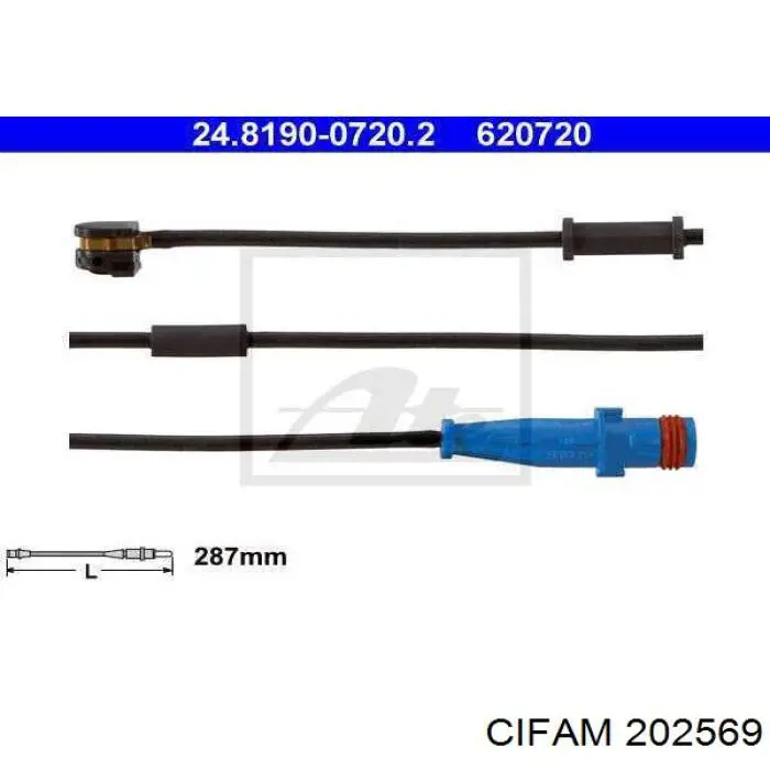 Главный тормозной цилиндр 202569 Cifam