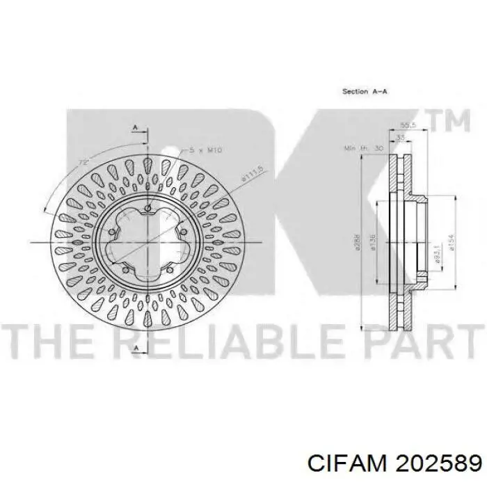 Цилиндр главный тормоза (гидротормозов) Cifam 202589 цена, от 23.69 USD