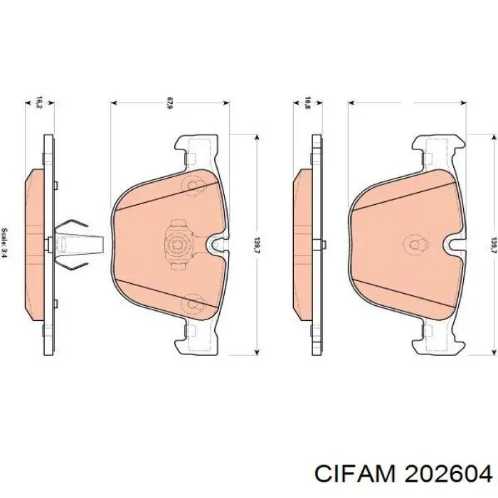 Купить 202604 Cifam Главный тормозной цилиндр