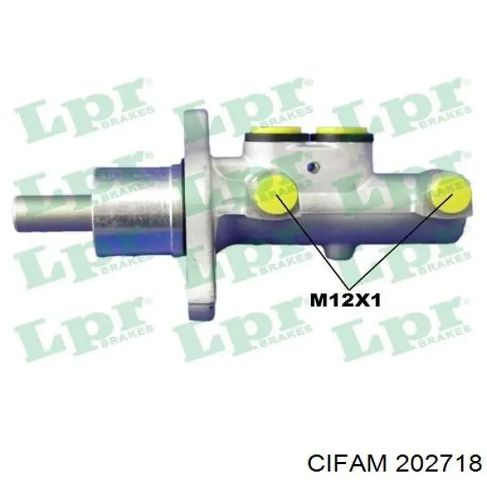 Цилиндр тормозной главный 202718 Cifam