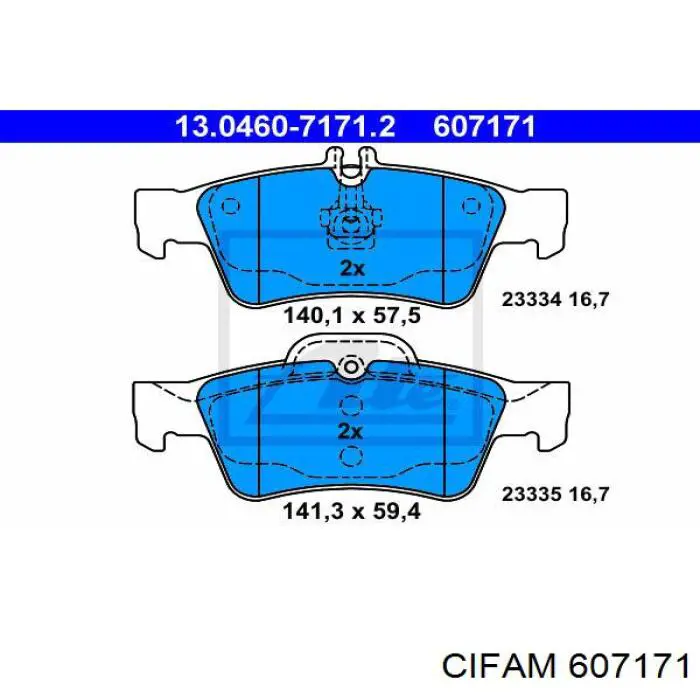 ШРУС наружный передний 607171 Cifam