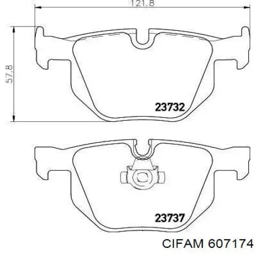 ШРУС наружный передний 607174 Cifam