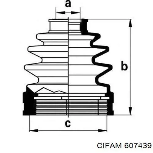 607439 Cifam Наружная граната