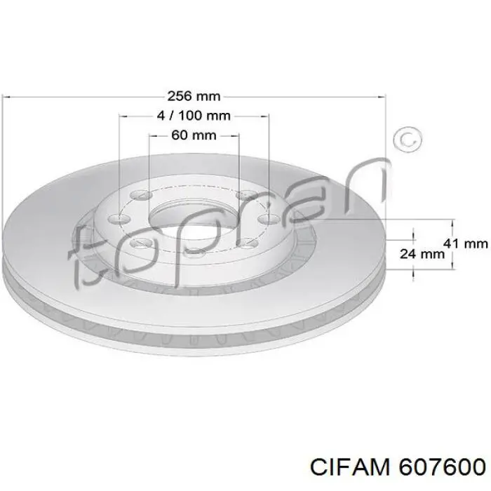 Купить 607600 Cifam Внешняя граната