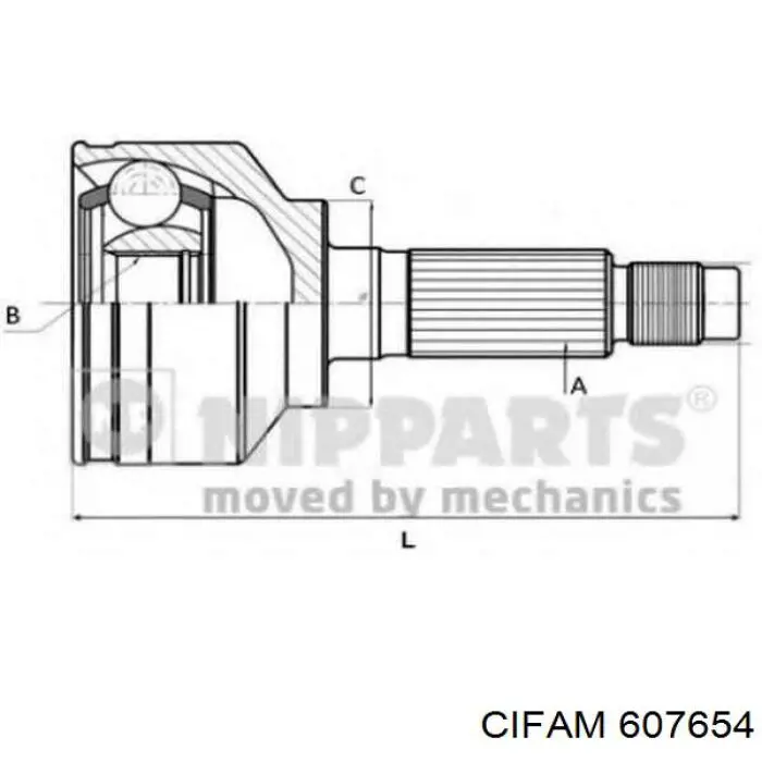 607654 Cifam Наружная граната