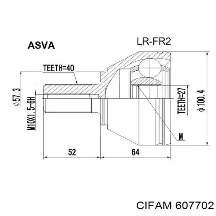 Граната колесная Cifam 607702 цена, от 37.74 USD