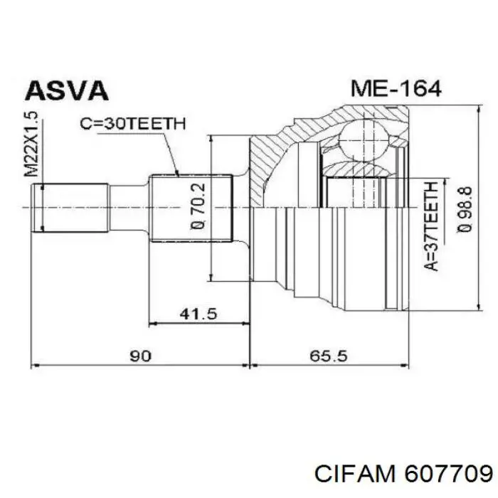 Граната колесная Cifam 607709 цена, от 58.38 USD