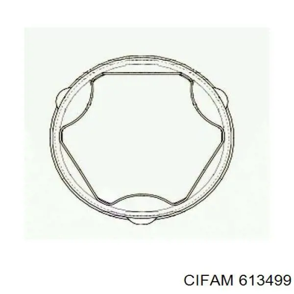 Пыльник ШРУСа внешний, левый Cifam 613499 цена, от 13.56 USD