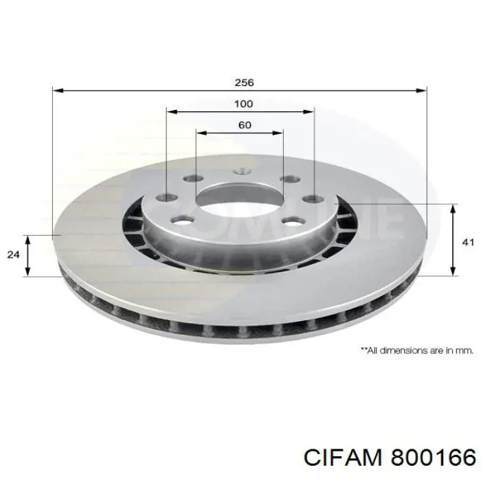 Купить 800166 Cifam Ротор тормозной