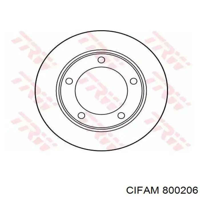 Тормоз дисковый передний Cifam 800206 цена, от 17.23 USD