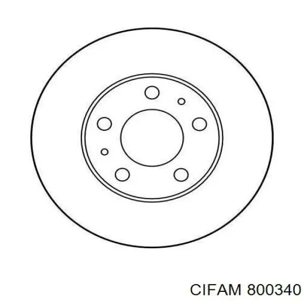 Тормоз дисковый передний Cifam 800340 цена, от 34.64 USD