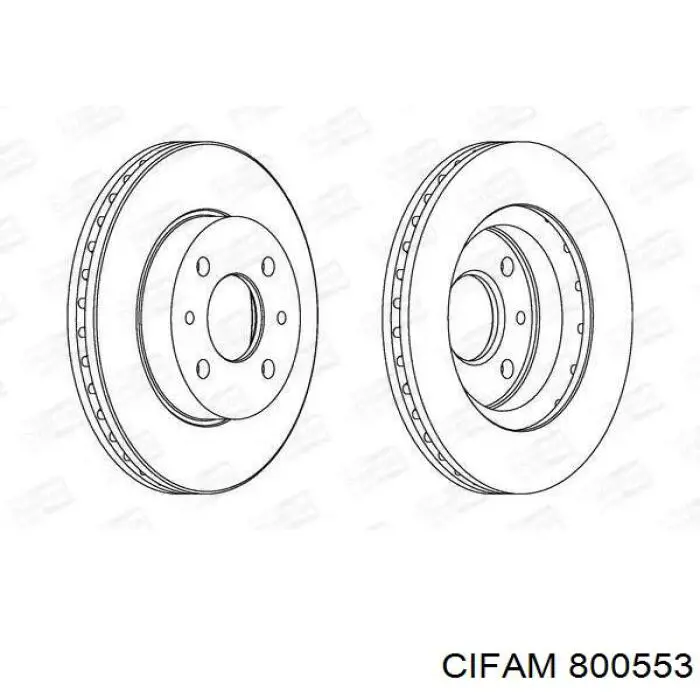 Купить 800553 Cifam Ротор тормозной