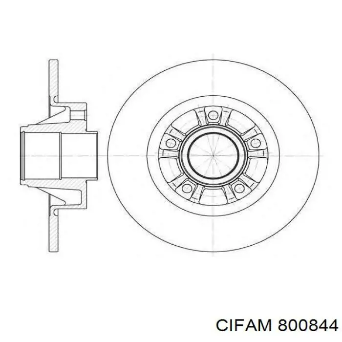 Тормозные диски 800844 Cifam