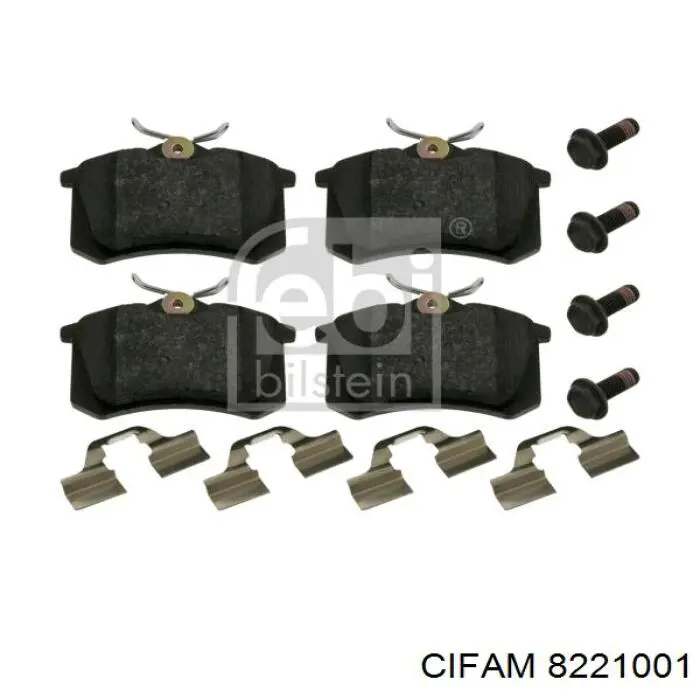 8221001 Cifam Колодки тормозные дисковые комплект