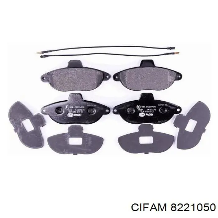 Передние тормозные колодки 8221050 Cifam