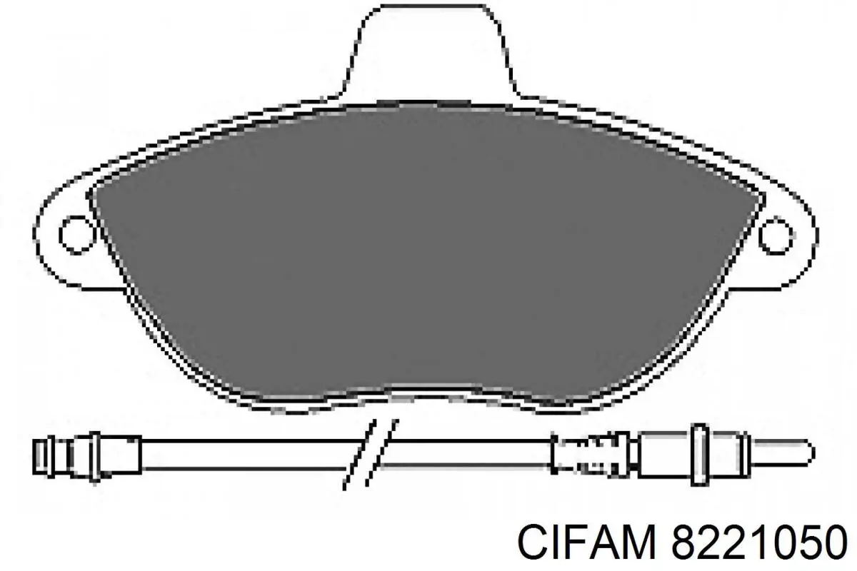 Тормозные колодки Cifam 8221050