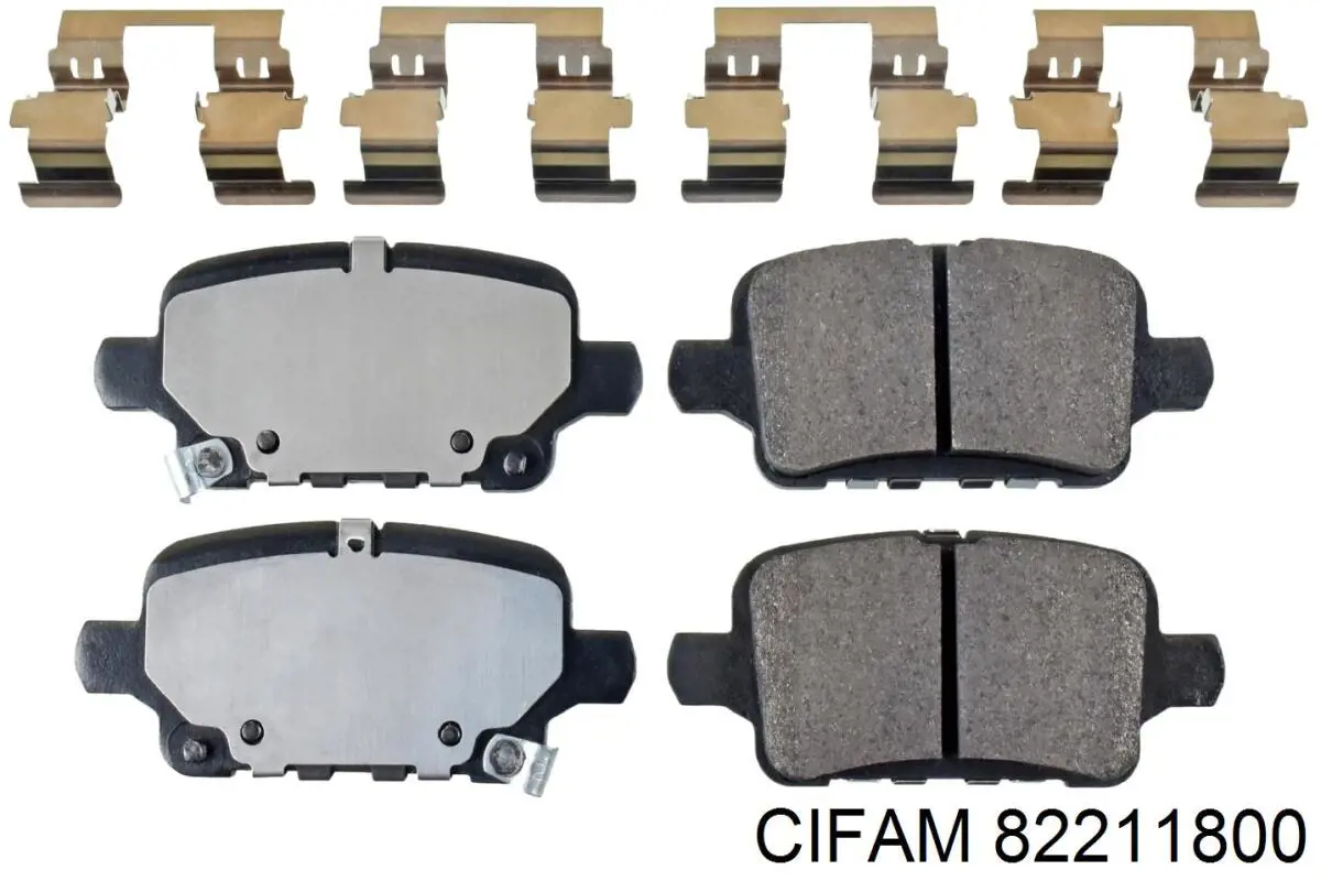 Купить 82211800 Cifam Колодки тормозные задние, дисковые