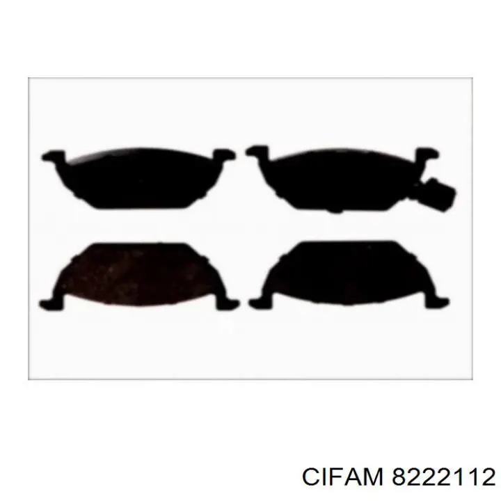 8222112 Cifam Колодки передние