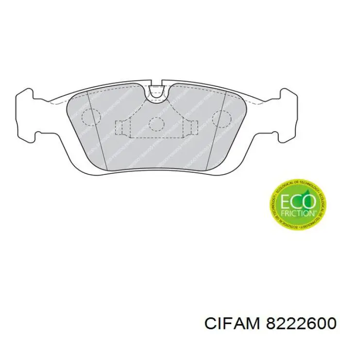 Тормозные колодки Cifam 8222600