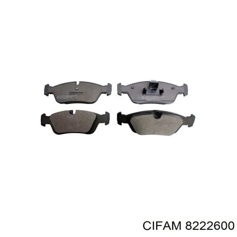 Передние тормозные колодки 8222600 Cifam