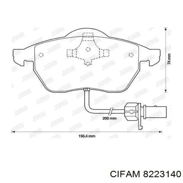 Тормозные колодки Cifam 8223140