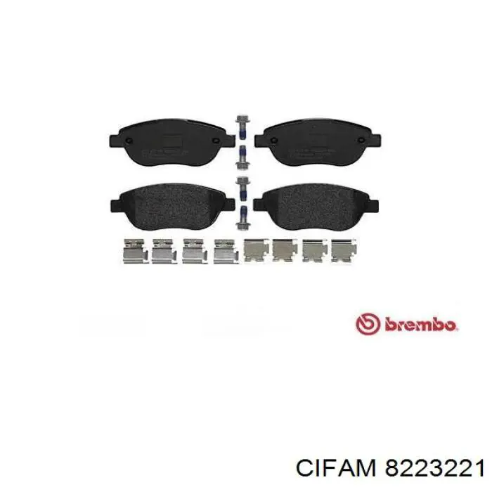 Передние тормозные колодки 8223221 Cifam