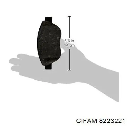Купить 8223221 Cifam Колодки тормозные