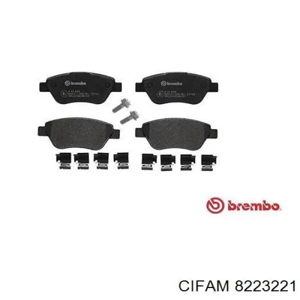 Передние тормозные колодки 8223221 Cifam