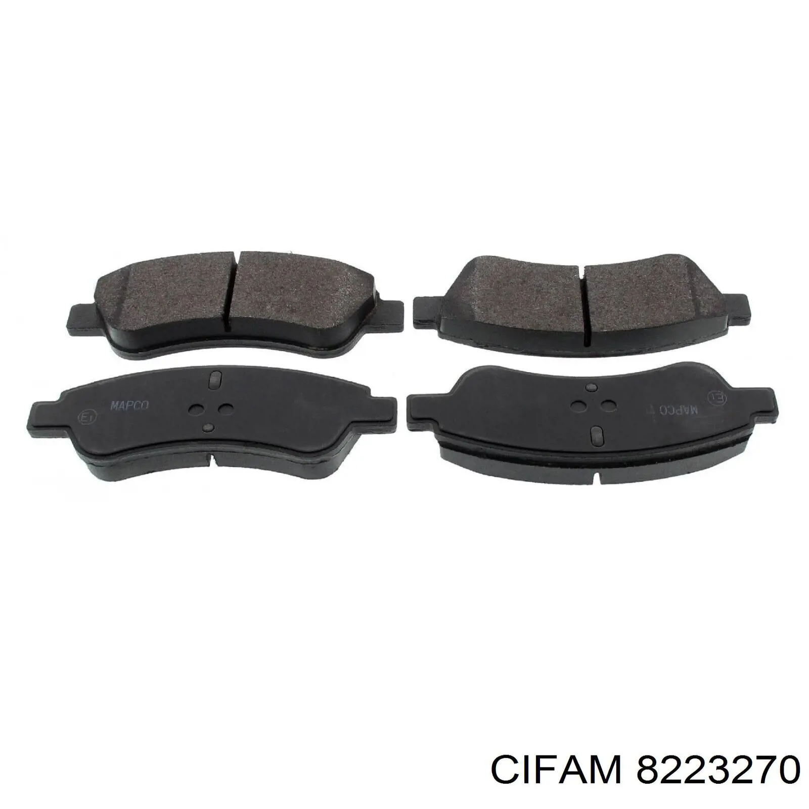 Передние тормозные колодки 8223270 Cifam