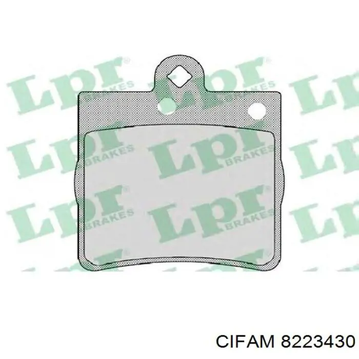 8223430 Cifam Колодки тормозные дисковые комплект