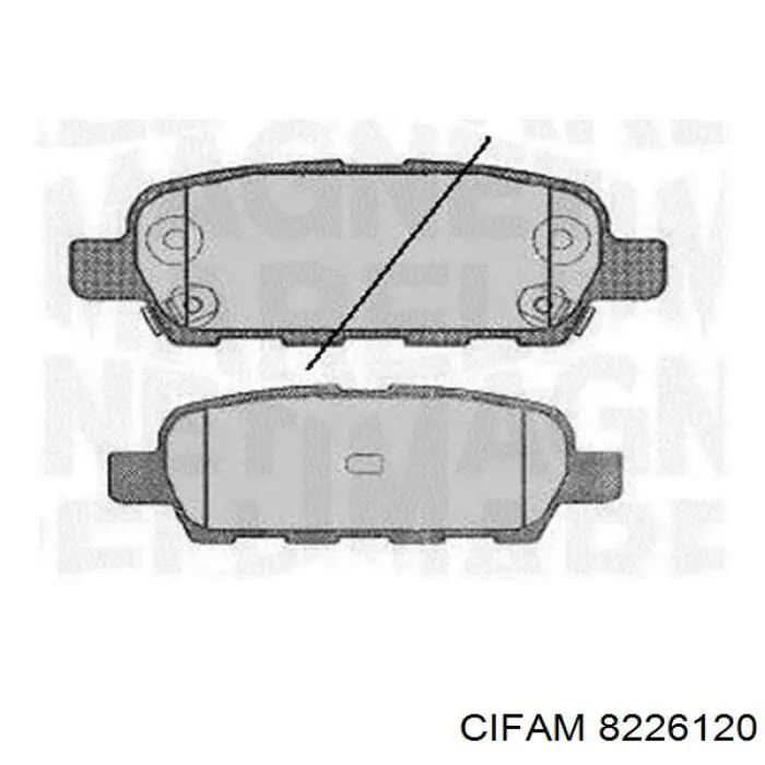 Задние дисковые колодки Cifam 8226120