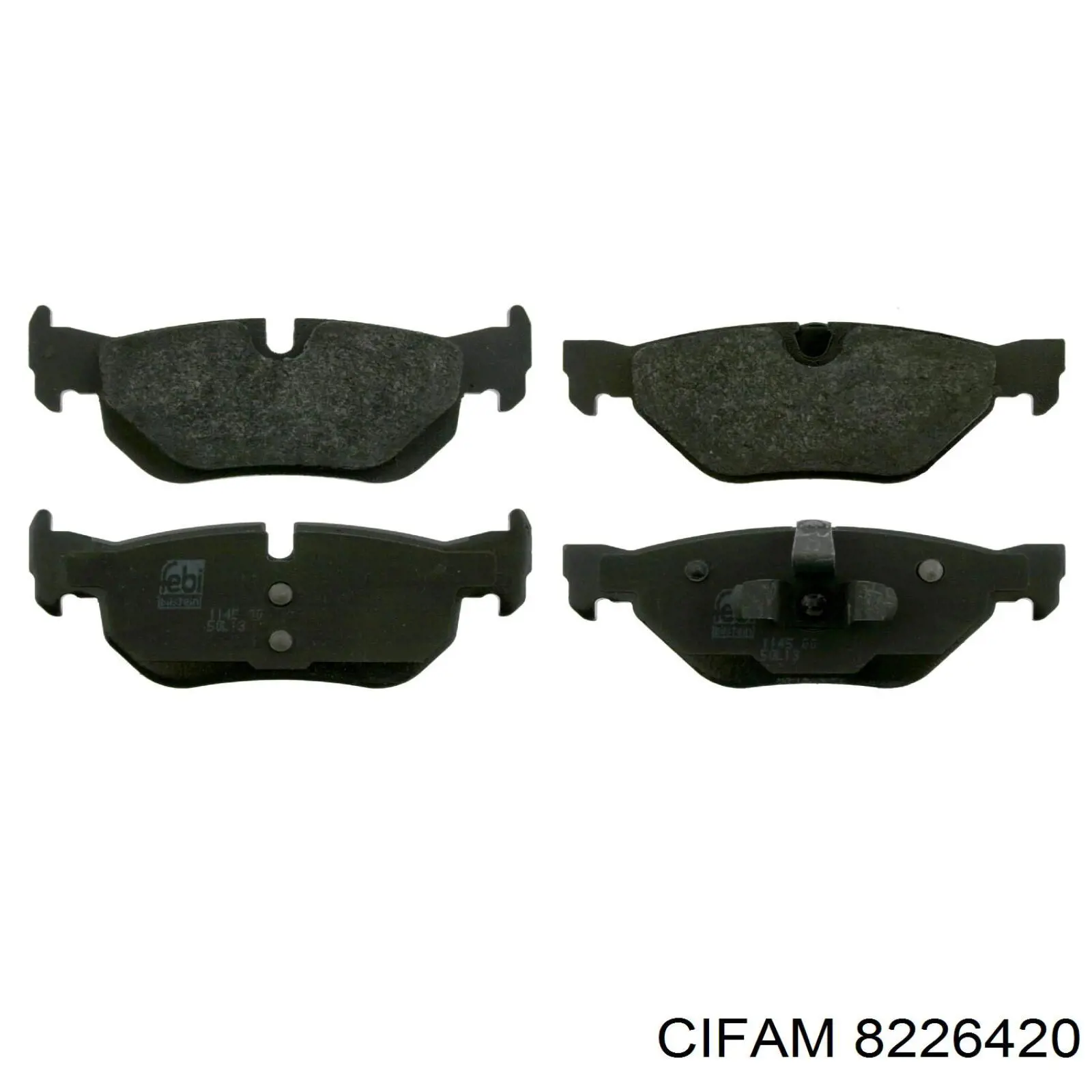 822-642-0 Cifam колодки тормозные задние дисковые