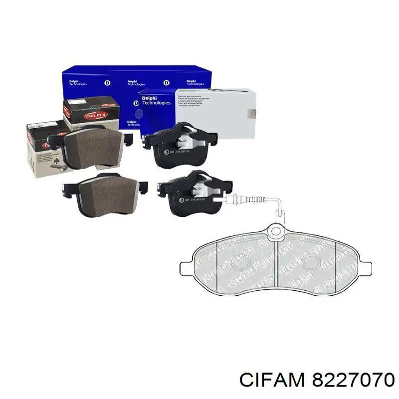 Колодки Cifam 8227070 цена, от 27.57 USD