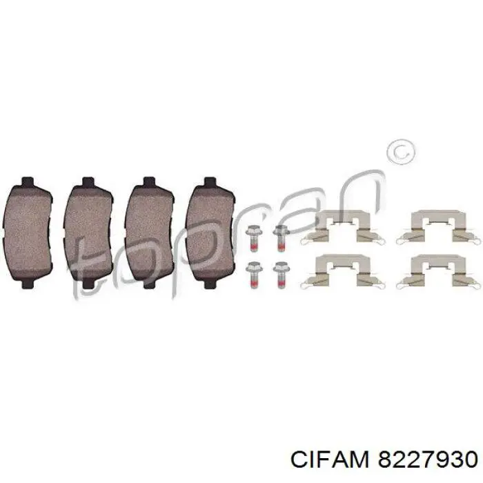 Купить 8227930 Cifam Колодки тормозные